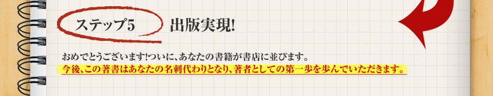 ステップ５・出版